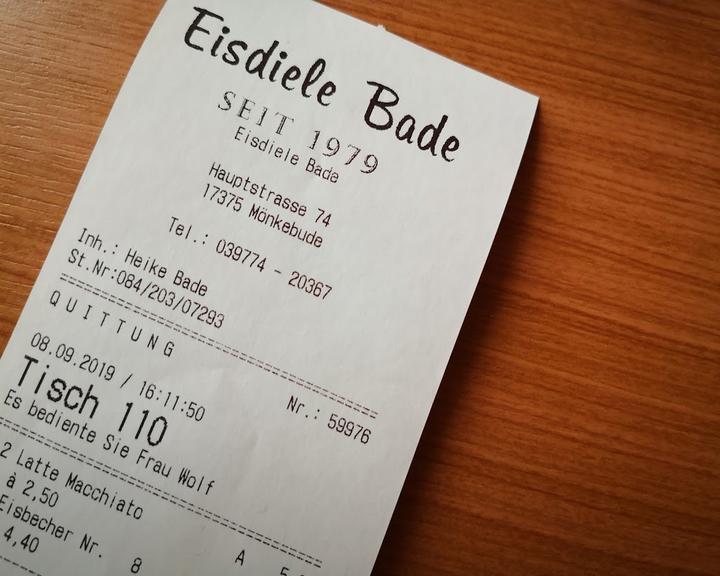 Eisdiele Bade